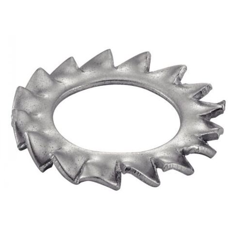 Rondella -Ventaglio- con denti esterni AZ - Inox A2 Ø6 mm - Confezione da 200