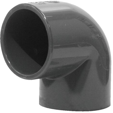 Gomito 90° in PVC pressione piccolo raggio Femmina Femmina ø32