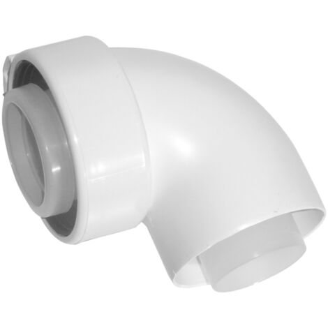 Gomito Rolux Condensazione Ø80/125mm PPtl/PVC 87° sistema Sekurit