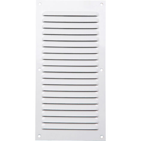 Griglia di ventilazione in alluminio laccato, L.20 x P.10 cm Centrale Brico