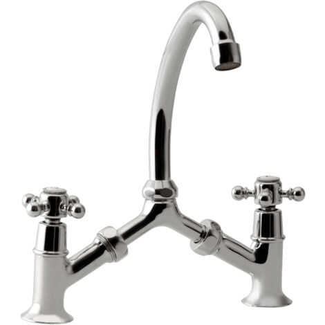 Miscelatore per lavabo Tiffany in ponte cromato
