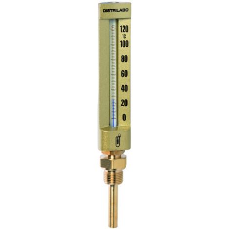 Termometro industriale dritto - 15x21 - Grande modello 150mm Sonda lunga 63mm - da -30 a 50°C