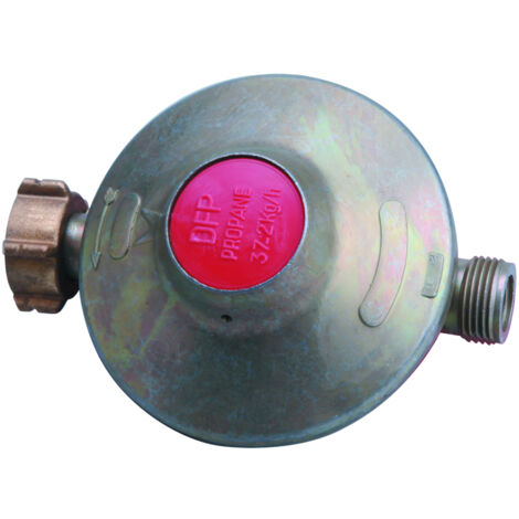 Riduttore fisso a bassa pressione per propano 20x150 Maschio - raccordo bombola 4kg/h 37mbars