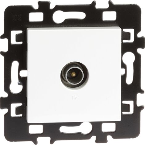 Legrand Neptune Leg91336 - Presa TV Semplice Da Incasso, Colore Bianco, 1 Modulo