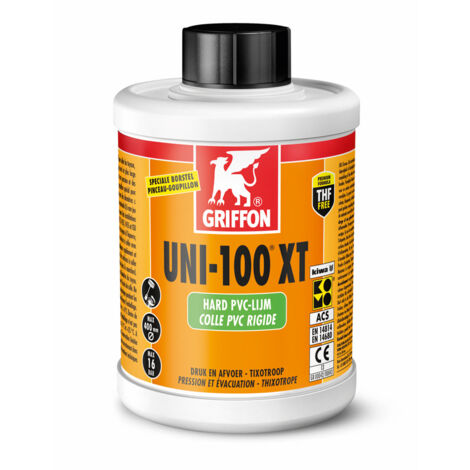 Colla PVC pressione-scarico Uni-100 XT tubo - 0,125L
