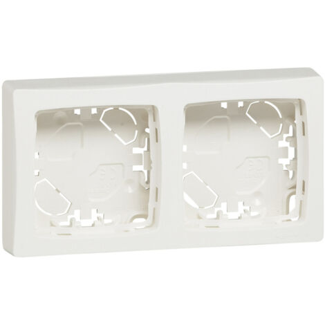 Legrand 086092 - Cadre saillie 2 postes appareillage saillie - blanc