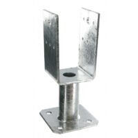 Piede di sostegno a U con piastra PPUP 70x70mm