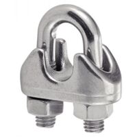 Serratura a morsetto per cavo - Acciaio inossidabile A4 ØCavo 10mm - M8 - Confezione da 5