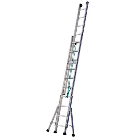 Tubesca Comabi – Échelle coulissante à corde 6,95m – 2 plans – Charge maximale 150kg – Aluminium renforcé – 2432312