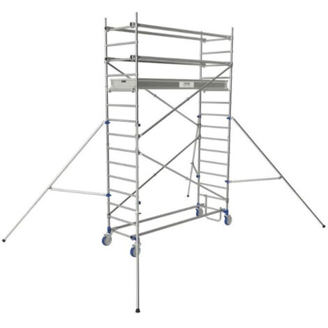 Echaffaudage roulant aluminium CROSS 250 - Hauteur travail max 4.85M - 26404730
