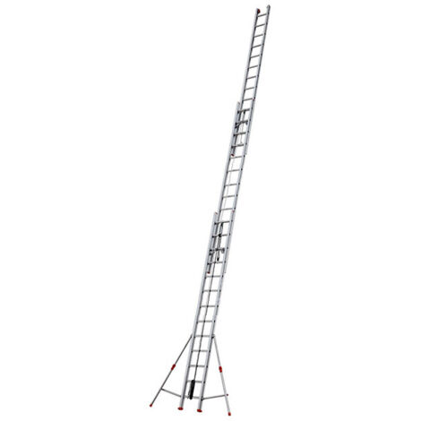 FACAL - Échelle coulissante à corde 3 plans – Aluminium Roller – Longueur 8,50 à 12,50 m - Longueur déployée 10,34 m
