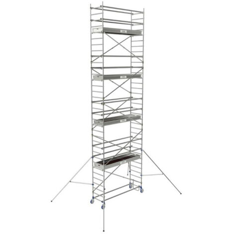 Echaffaudage roulant aluminium CROSS 250 - Hauteur travail max 9.85M - 26404780