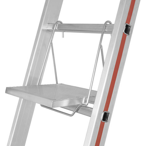 Echelle Direct – Repose-pied rabattable 260 mm pour échelle – Aluminium – Charge 150 kg – Compatible échelles 300 mm – 50378