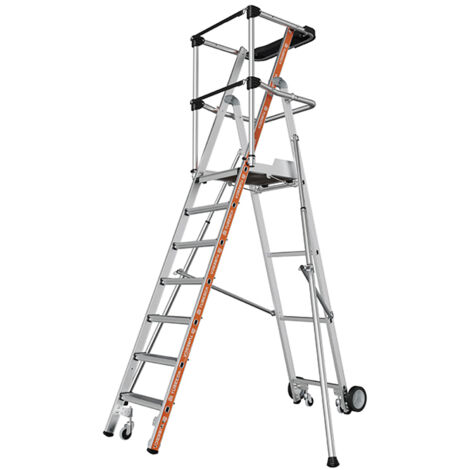 Escabeau PIRL 7 marches - Hauteur max. de travail 3,63m - 2274117