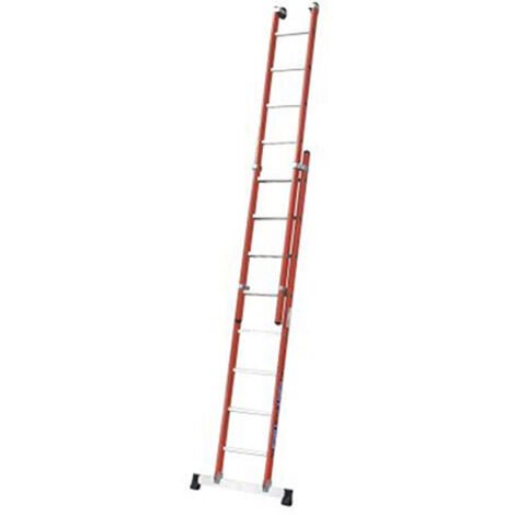 Echelle coulissante 2x8 barreaux - Hauteur à atteindre 3.93m - 4322408