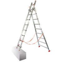 Echelle transformable 2x10 barreaux - Longueur déployée 4,54m - Sol plat ou escalier - ATL290-2