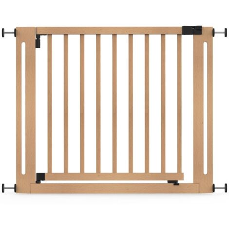 Safetots Wooden Elegance Gate, Natural, 95cm - 103cm, Pressure Fit Safety Gate, 73cm Extra Wide Doorway, Easy Installation