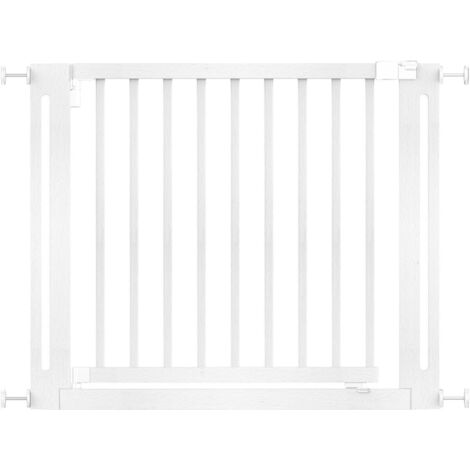 Safetots Wooden Elegance Gate, White, 95cm - 103cm, Pressure Fit Safety Gate, 73cm Extra Wide Doorway, Easy Installation