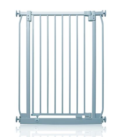 Safetots Extra Tall Elite Safety Gate, 71cm - 80cm, Matt Grey, Extra Tall 96.8cm in Height, Pressure Fit Stair Gate