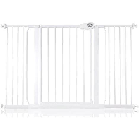 Bettacare Easy Fit Gate, 133.2cm - 141.2cm, White, Pressure Fit Stair Gate, Baby Gate for Doors Hallways and Spaces (1/5)