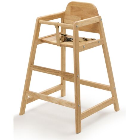 Safetots Simply Stackable Wooden High Chair, Natural, Highchair for Baby and Toddler, Stylish and Practical