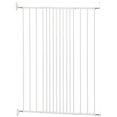 Safetots Extra Tall Screw Fitted Baby Stair Gate, 62.5cm - 106.8cm, White, 103.5cm in Height