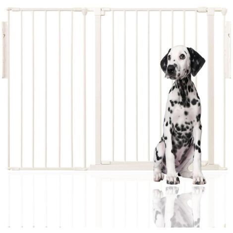 Bettacare Premium Extra Tall Multi Panel Flexible Dog Barrier, up to 128cm Wide, White, 105cm Tall