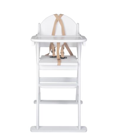 Safetots Deluxe Putaway Folding Wooden High Chair, White, Highchair for Baby and Toddler, Pre-Assembled