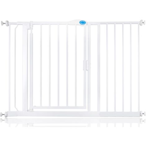 Bettacare Auto Close Stair Gate, 118.2cm - 125.2cm, White, Pressure Fit Safety Gate, Baby Gate