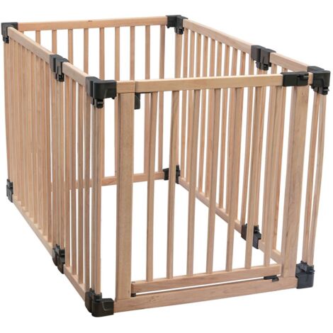 Safetots Wooden Play Den, 80cm x 120cm, Baby Playpen, Play Den for Toddlers, Rectangular Play Pen, Easy Installation