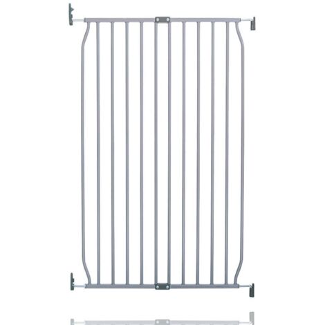 Safetots Extra Tall Eco Screw Fit Baby Gate, Grey, 70cm - 80cm, Extra Tall Gate 100cm in Height, Stair Gate for Baby