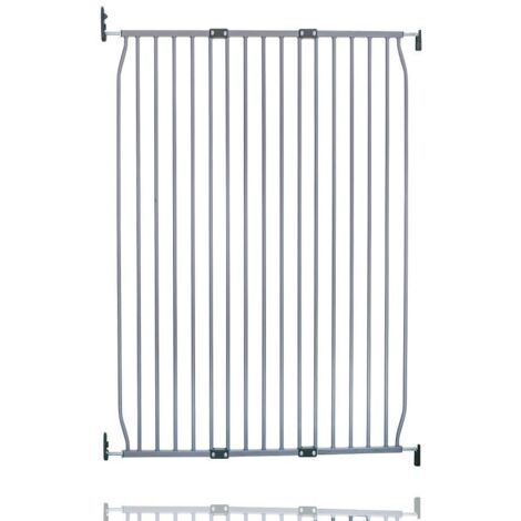 Safetots Extra Tall Eco Screw Fit Baby Gate, Grey, 100cm - 110cm, Extra Tall Gate 100cm in Height, Stair Gate for Baby