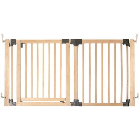 Safetots Wooden Multi Panel Room Divider, up to 156cm, Natural Wood, 76cm Tall, Flexible Room Divider for Baby and Toddler