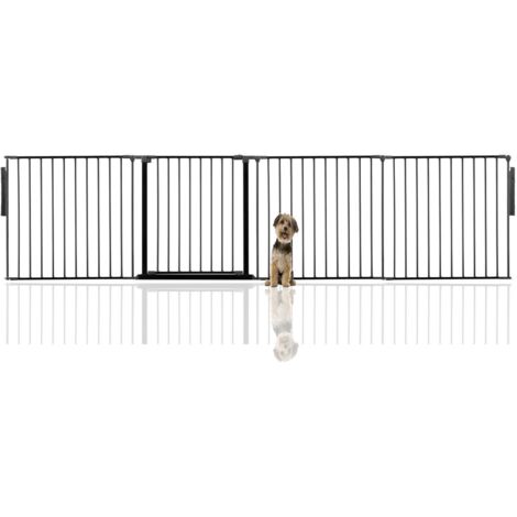 Bettacare Premium Multi Panel Flexible Pet Barrier, up to 298cm Wide, Black, 70cm High (1/4)