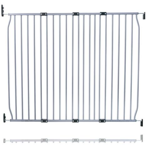 Safetots Eco Screw Fit Baby Gate, Grey, 130cm - 140cm, Stair Gate for Toddler and Baby, Screw Fit Safety Barrier