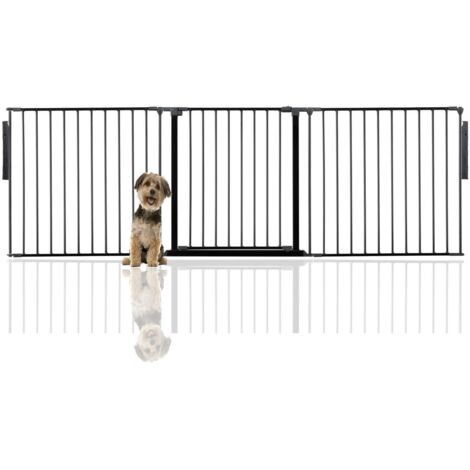 Bettacare Premium Multi Panel Flexible Pet Barrier, up to 226cm Wide, Black, 70cm High