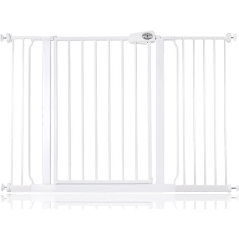 Bettacare Easy Fit Gate, 120.3cm - 128.3cm, White, Pressure Fit Stair Gate, Baby Gate for Doors Hallways and Spaces