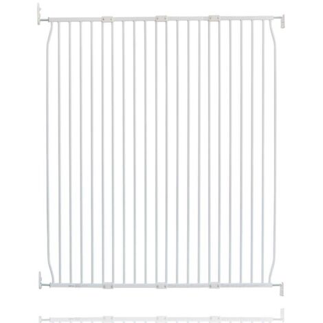 Safetots Extra Tall Eco Screw Fit Baby Gate, White, 130cm - 140cm, Extra Tall Gate 100cm in Height, Stair Gate for Baby