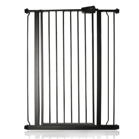 Bettacare Child and Pet Gate, 81.4cm - 89cm, Matt Black, Extra Tall Gate 104cm in Height, Pressure Fit Stair Gate
