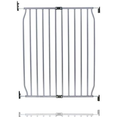 Safetots Eco Screw Fit Baby Gate, Grey, 70cm - 80cm,  Stair Gate for Toddler and Baby, Screw Fit Safety Barrier