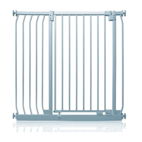 Safetots Extra Tall Elite Safety Gate, 98cm - 107cm, Matt Grey, Extra Tall 96.8cm in Height, Pressure Fit Stair Gate