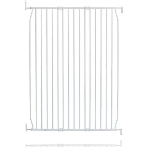 Safetots Extra Tall Eco Screw Fit Baby Gate, White, 100cm - 110cm, Extra Tall Gate 100cm in Height, Stair Gate for Baby