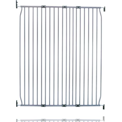 Safetots Extra Tall Eco Screw Fit Baby Gate, Grey, 120cm - 130cm, Extra Tall Gate 100cm in Height, Stair Gate for Baby