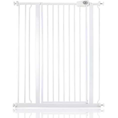 Bettacare Child and Pet Gate, 87.9cm - 95.5cm, White, Extra Tall Gate 104cm in Height, Pressure Fit Stair Gate