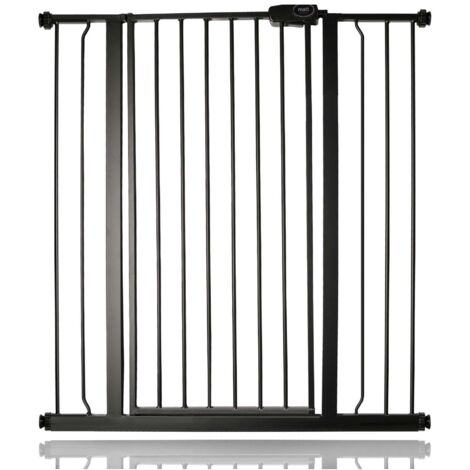 Bettacare Child and Pet Gate, 94.3cm - -101.9cm, Matt Black, Extra Tall Gate 104cm in Height, Pressure Fit Stair Gate