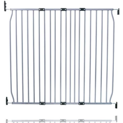 Safetots Eco Screw Fit Baby Gate, Grey, 110cm - 120cm, Stair Gate for Toddler and Baby, Screw Fit Safety Barrier