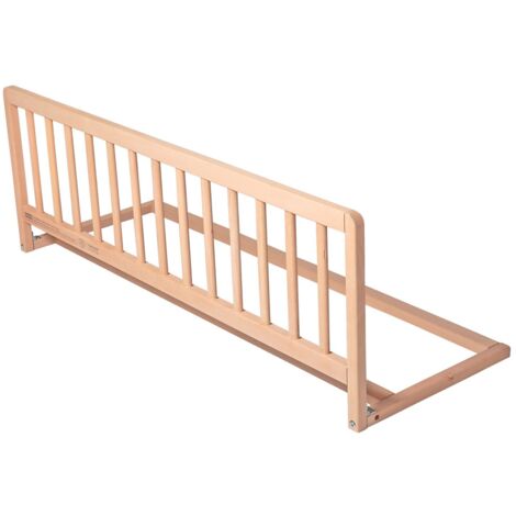 Safetots Wooden Bed Guard, Natural, 38cm High x 110cm Wide, Toddler Bedrail for Safety, Secure Child Bed Rail