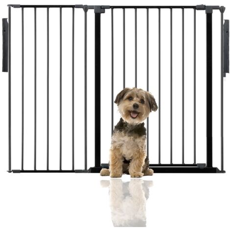 Bettacare Premium Multi Panel Flexible Pet Barrier, up to 128cm Wide, Black, 70cm High