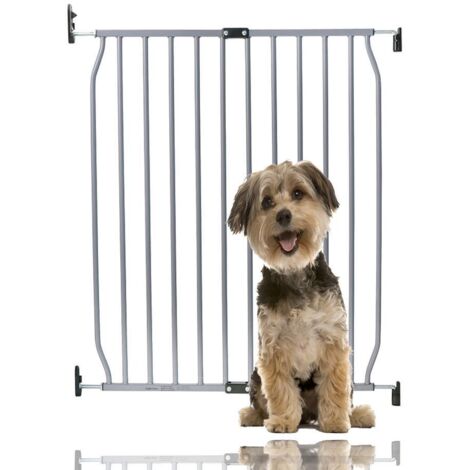 Bettacare Eco Screw Fit Pet Gate, Grey, 70cm - 80cm, Screw Fitted Dog Gate, Safety Gate for Puppy