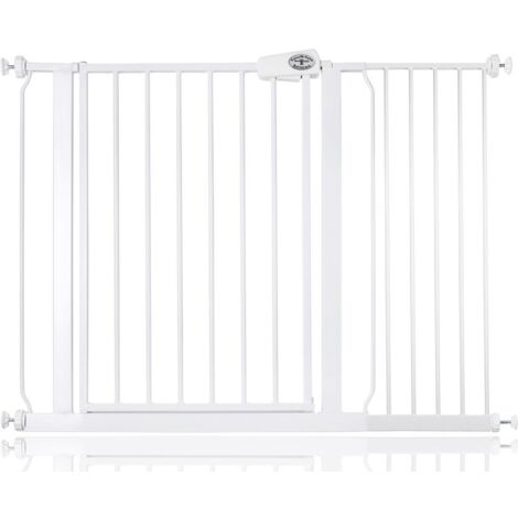 Bettacare Easy Fit Gate, 107.4cm - 115.4cm, White, Pressure Fit Stair Gate, Baby Gate for Doors Hallways and Spaces